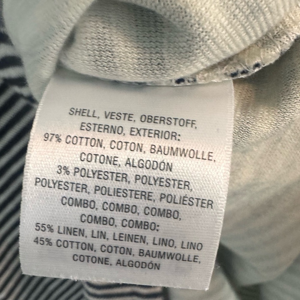 Anthropologie Postmark Stripe Side Slits Henley Midi Tunic/Dress Large - Picture 8 of 10
